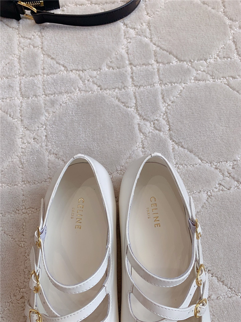 Ce1i*e babies ballerinas white patent calfskin