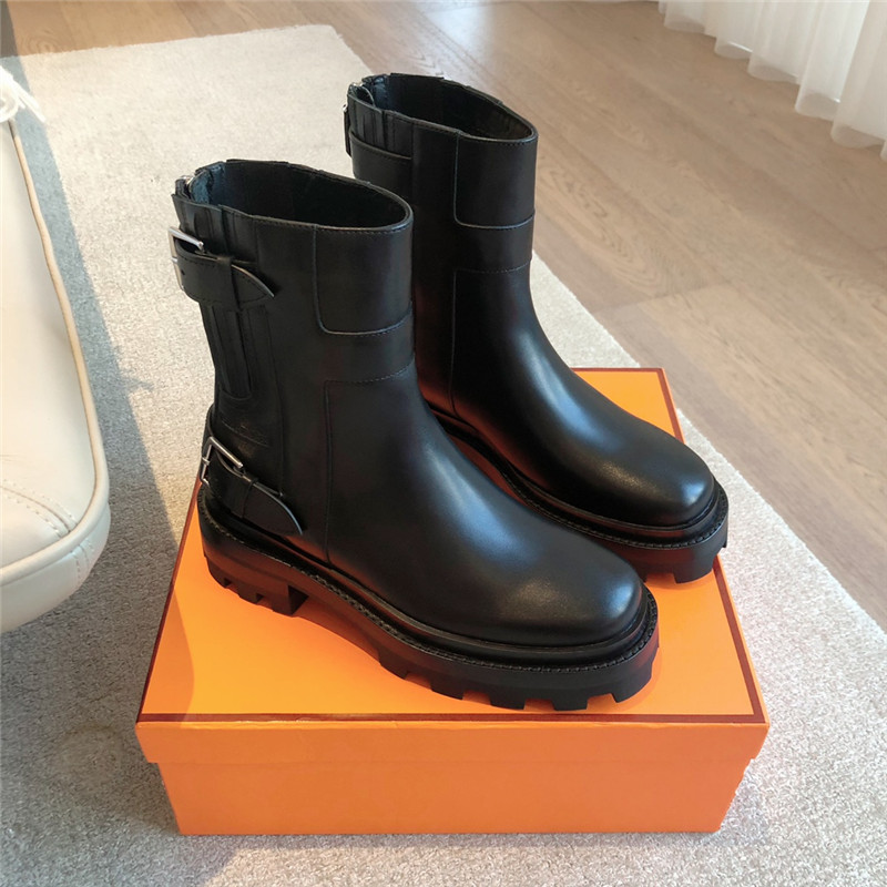 H**me5 jaimy black calfskin ankle boots