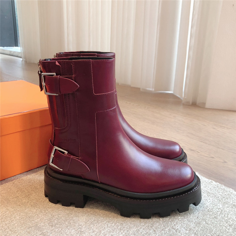 H**me5 jaimy burgundy ankle boots