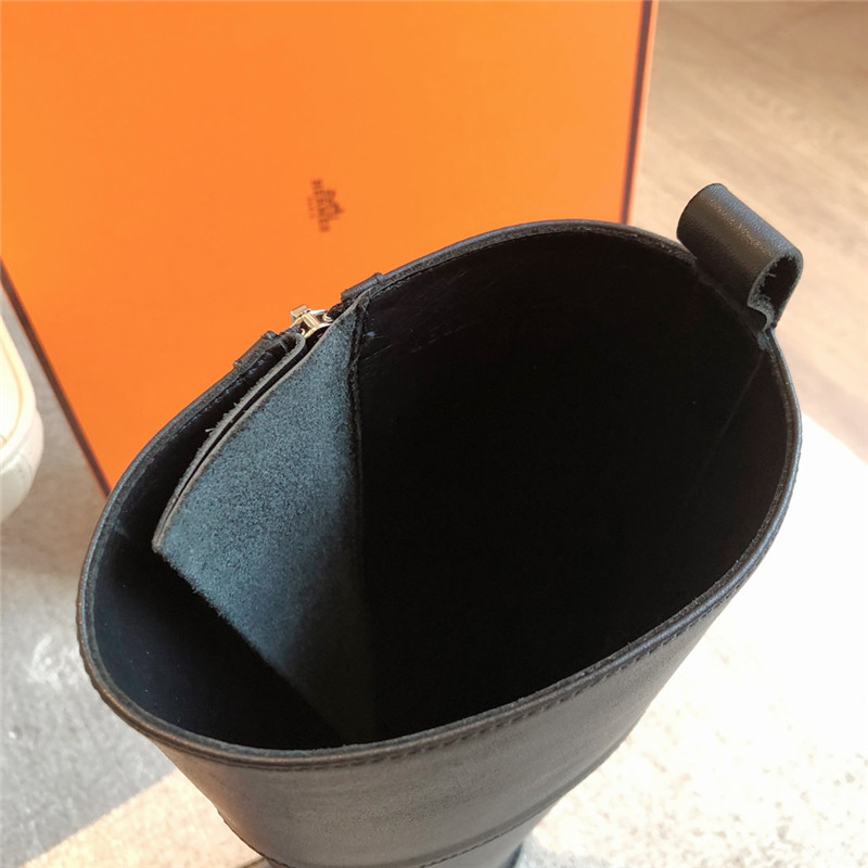 H**me5 jaime black calfskin high boots