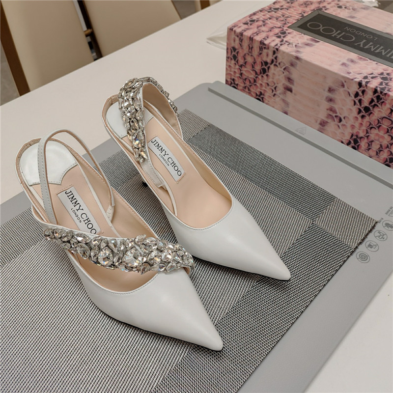 J1m*y Ch00 flos 100 slingback pumps white