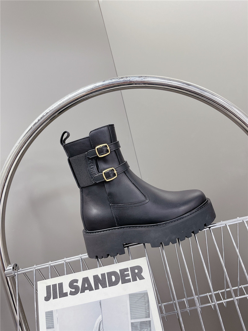 Ce1i*e margaret double buckle ankle boots