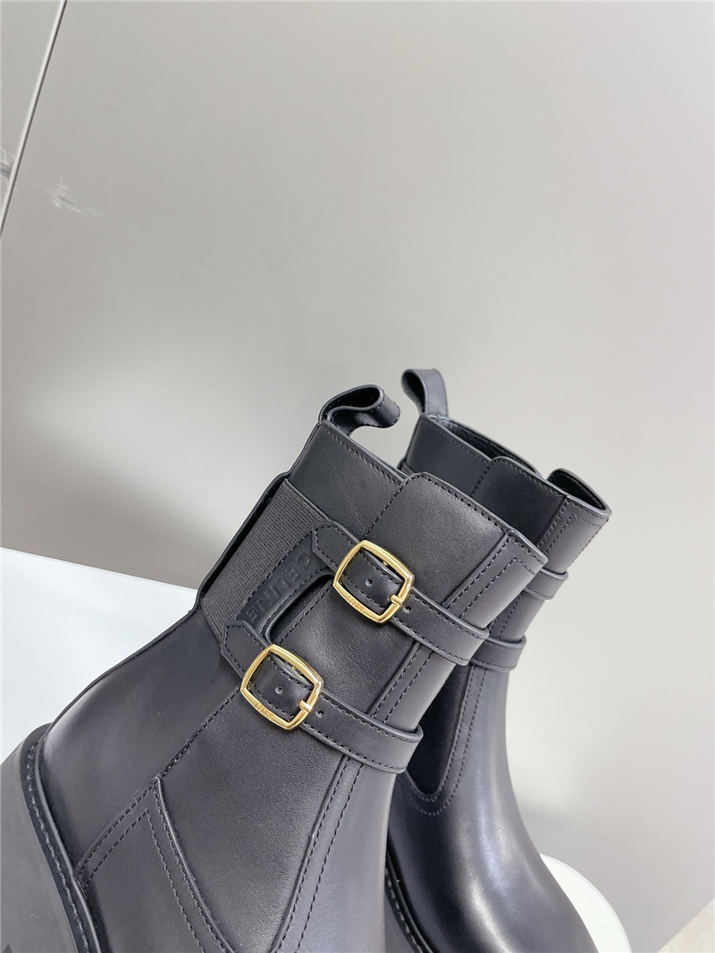 Ce1i*e margaret double buckle ankle boots