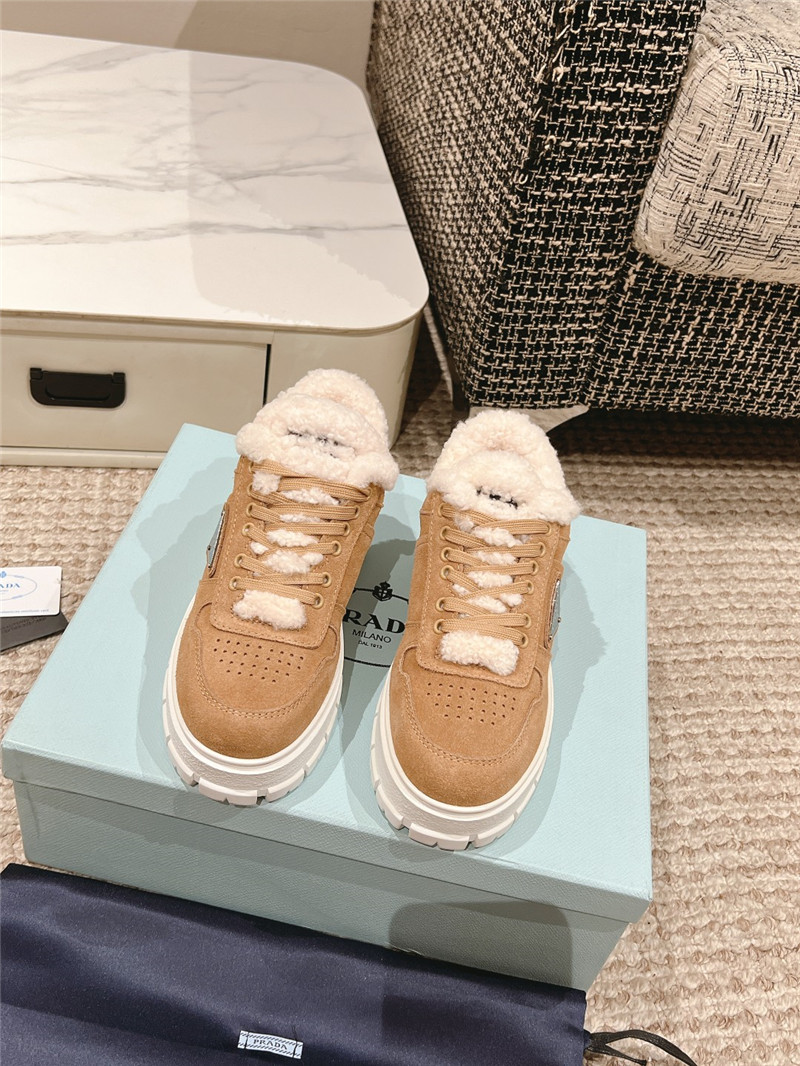 Pra*a suede winter platform sneakers