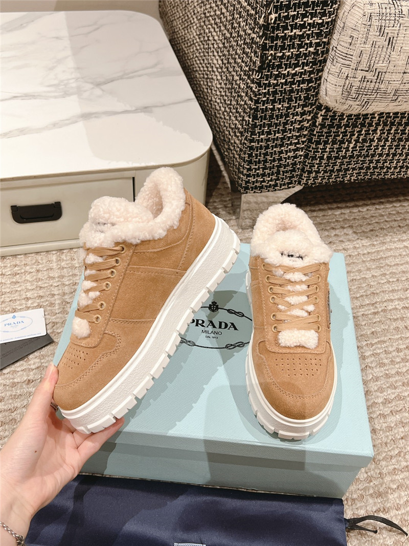 Pra*a suede winter platform sneakers