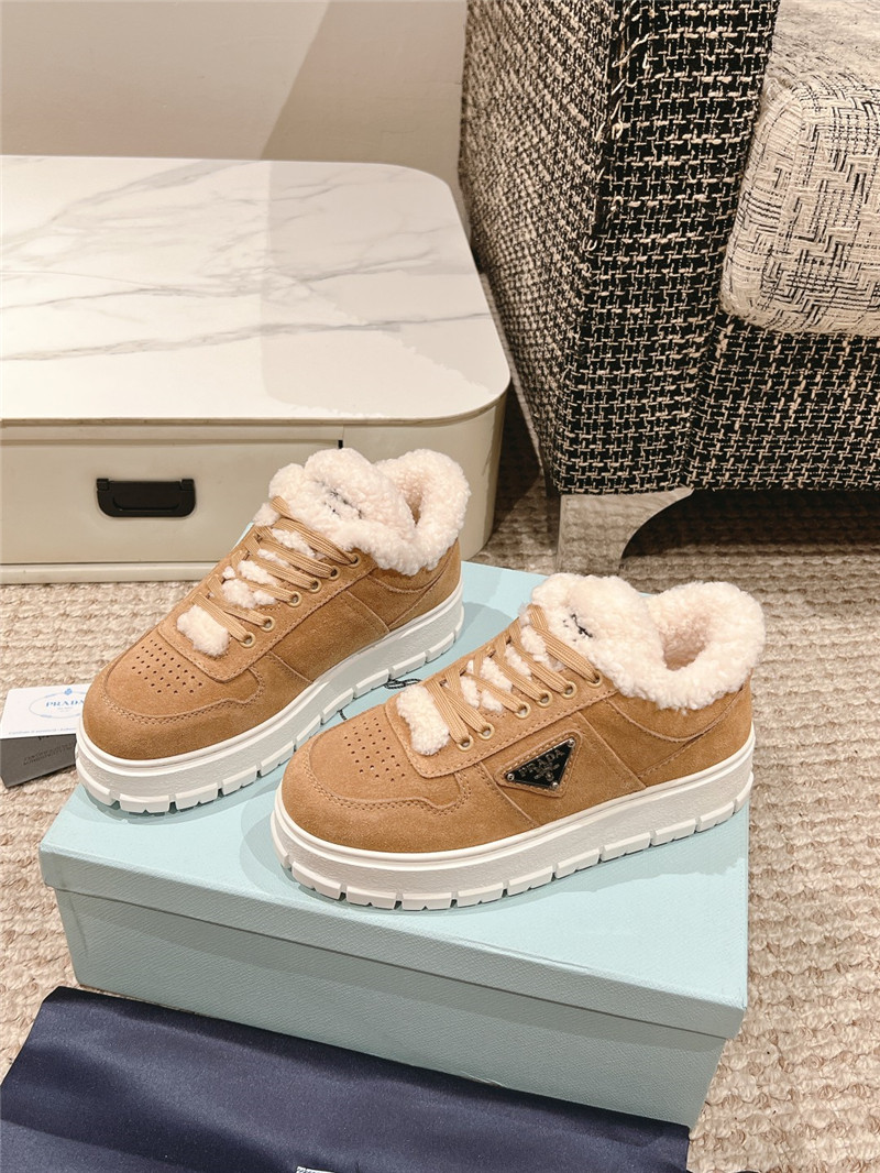 Pra*a suede winter platform sneakers