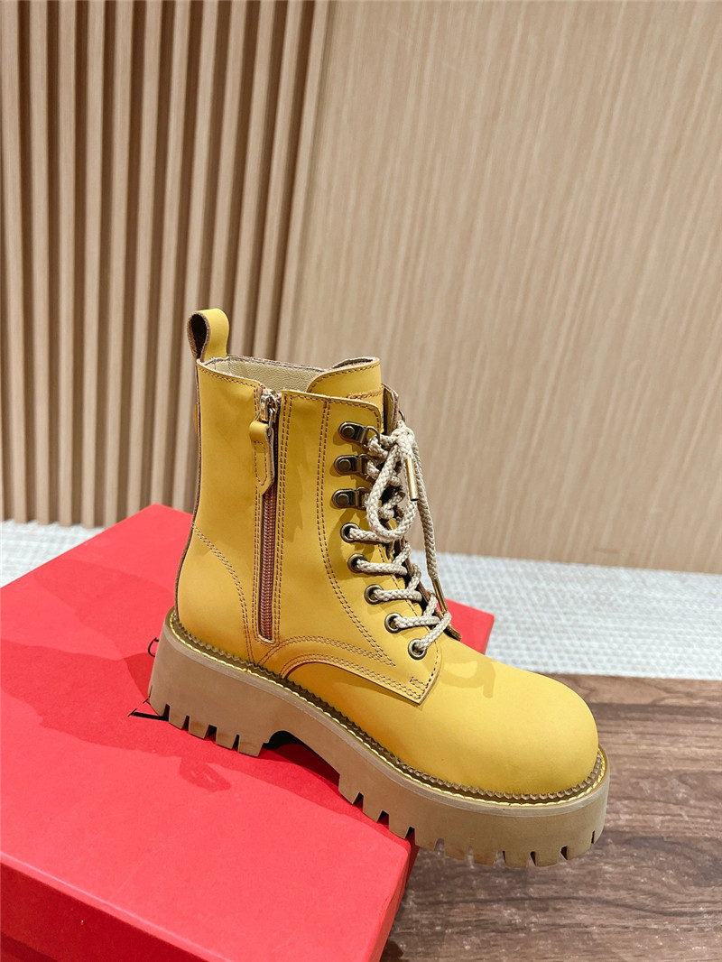 Va1e*ntin0 lace-up platform boots