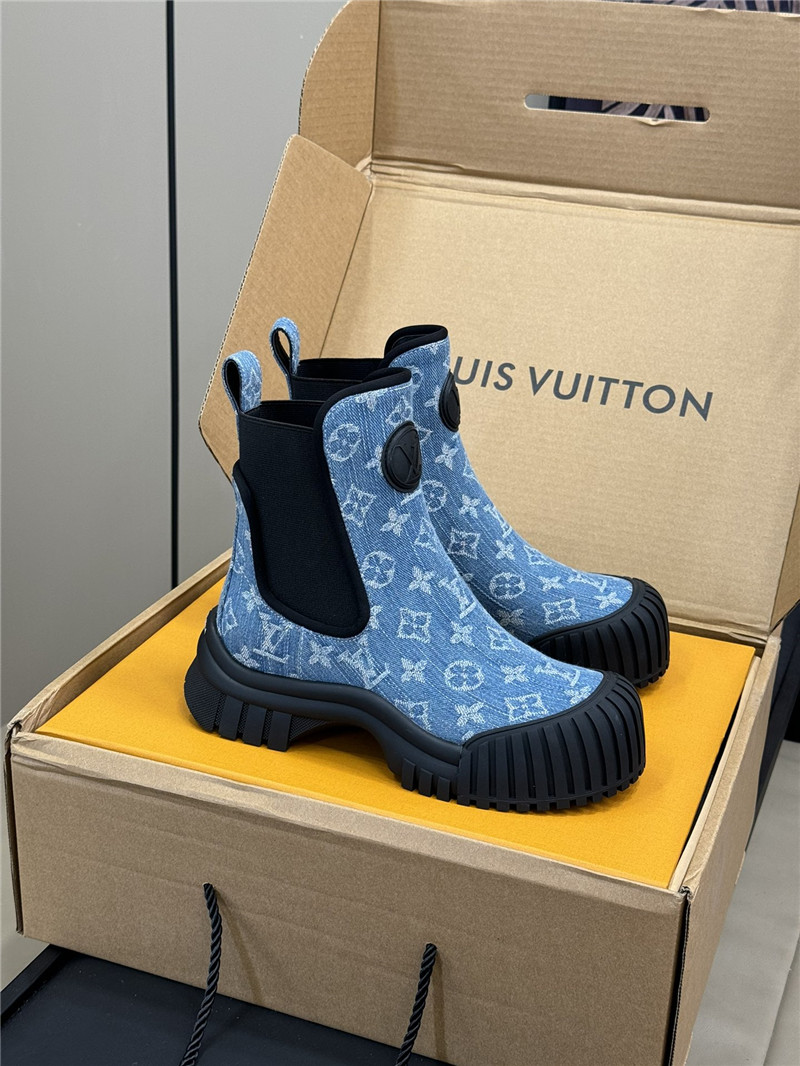 l0vis Vvtt0n denim ruby flat ankle boots
