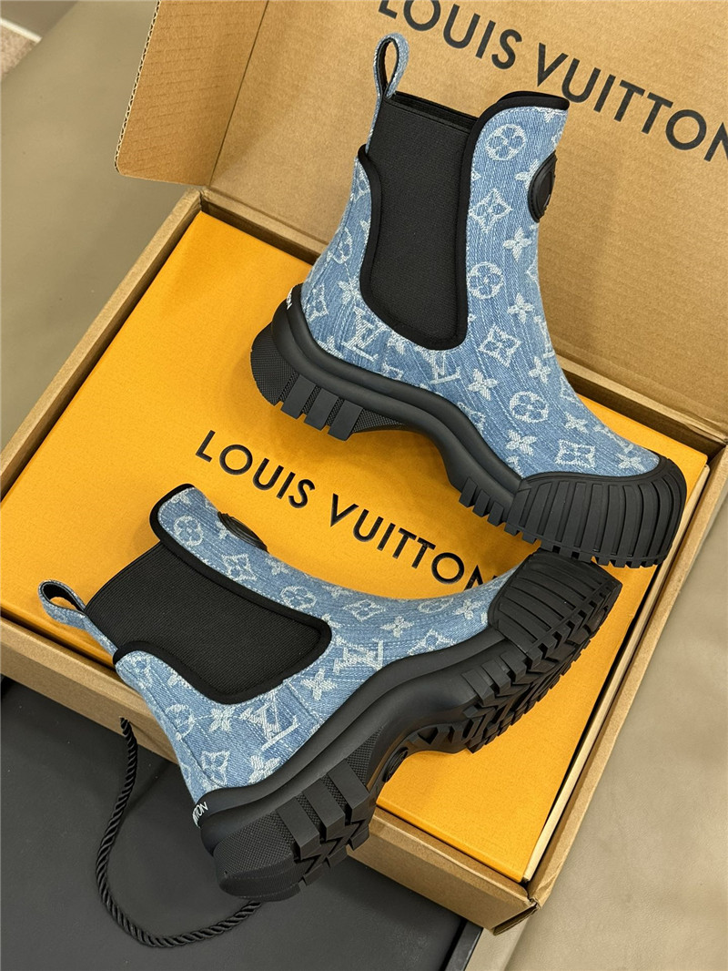l0vis Vvtt0n denim ruby flat ankle boots
