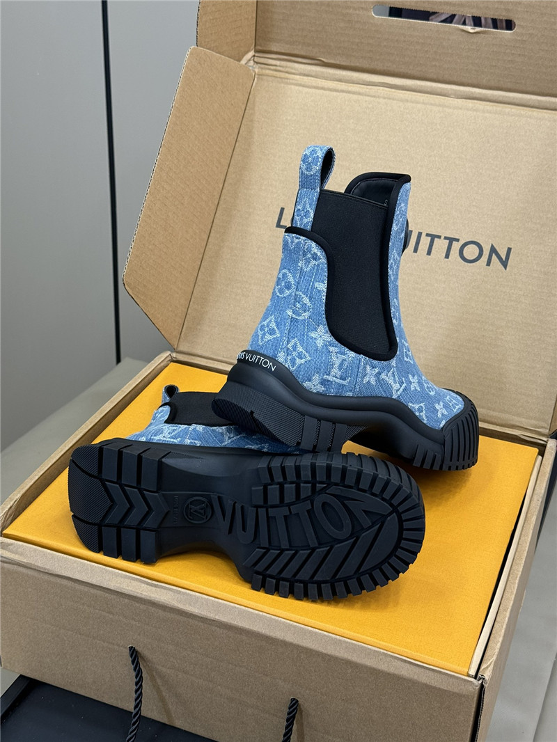 l0vis Vvtt0n denim ruby flat ankle boots