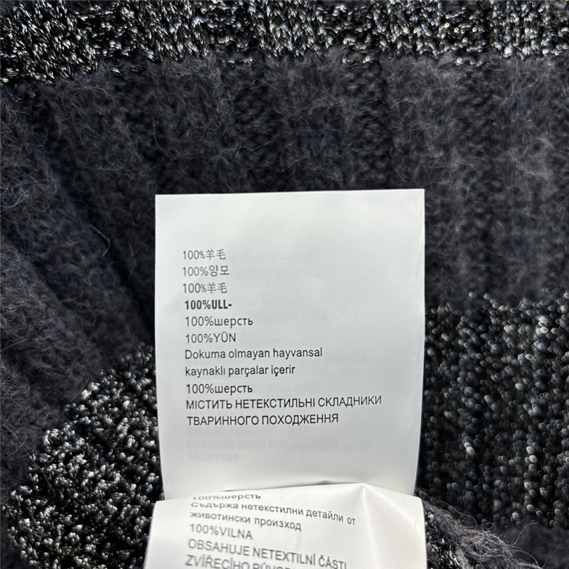 Miu Miu V-neck Rib Wool Cardigan in Grey