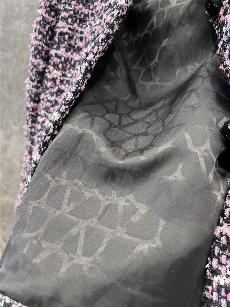 Va1e*ntin0 woven cropped coat