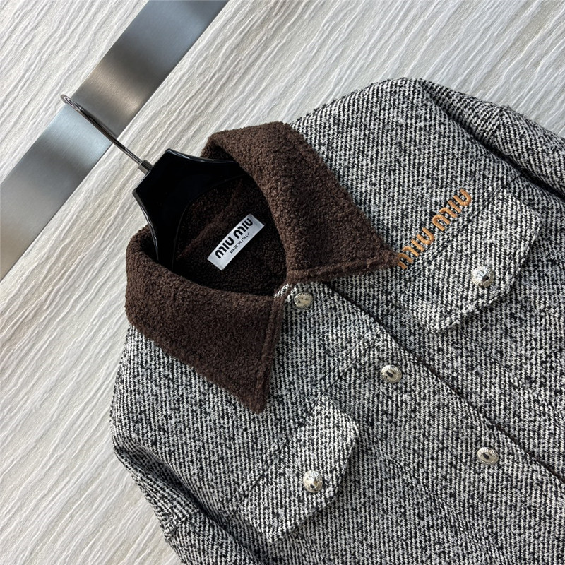 M1um1u herringbone jacket