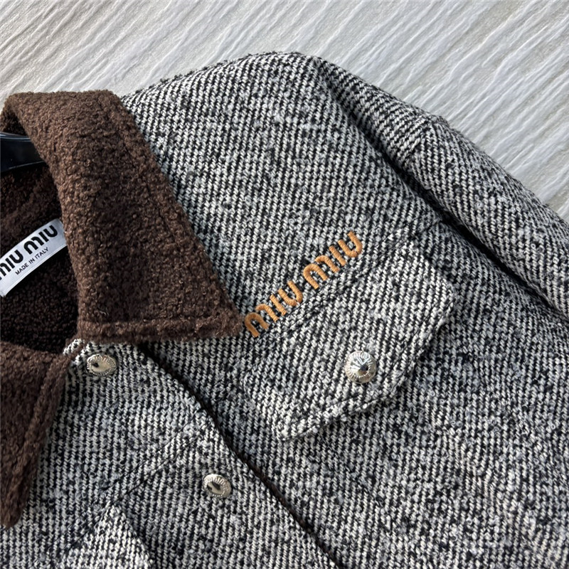 M1um1u herringbone jacket