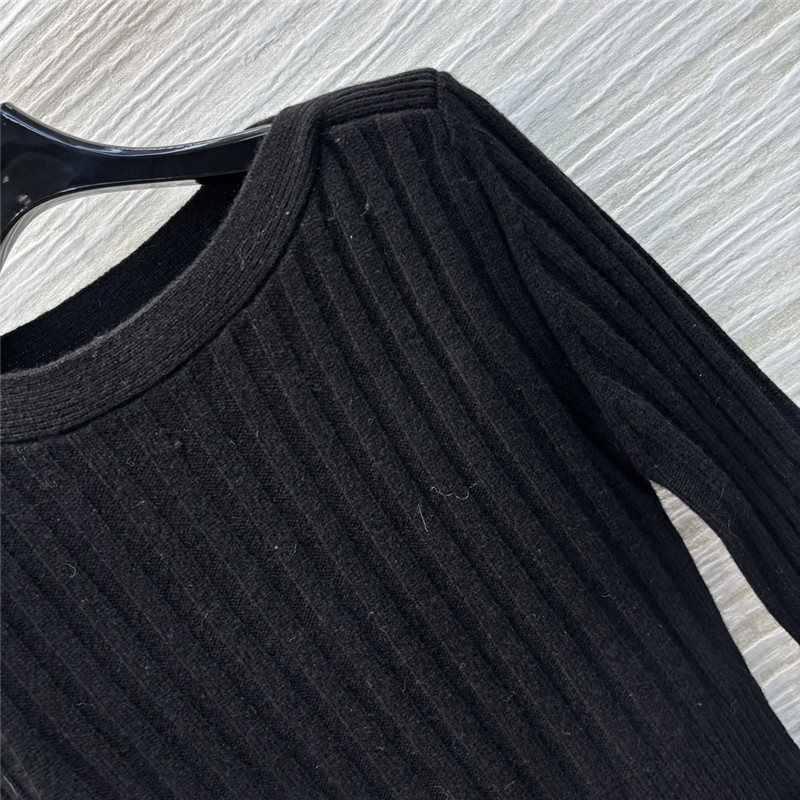 Va1e*ntin0 vertical striped knit dress