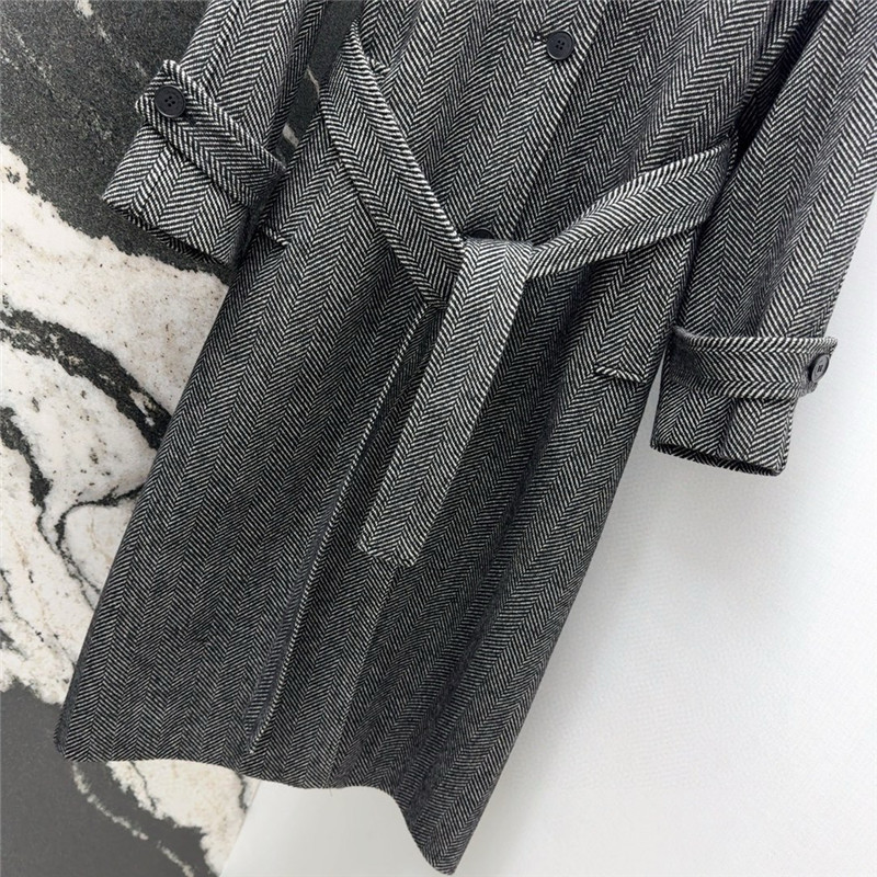 D10r herringbone long coat