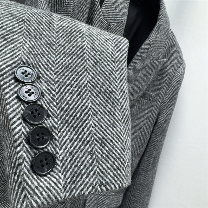 D10r herringbone wool blazer