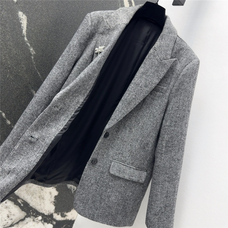 D10r herringbone wool blazer