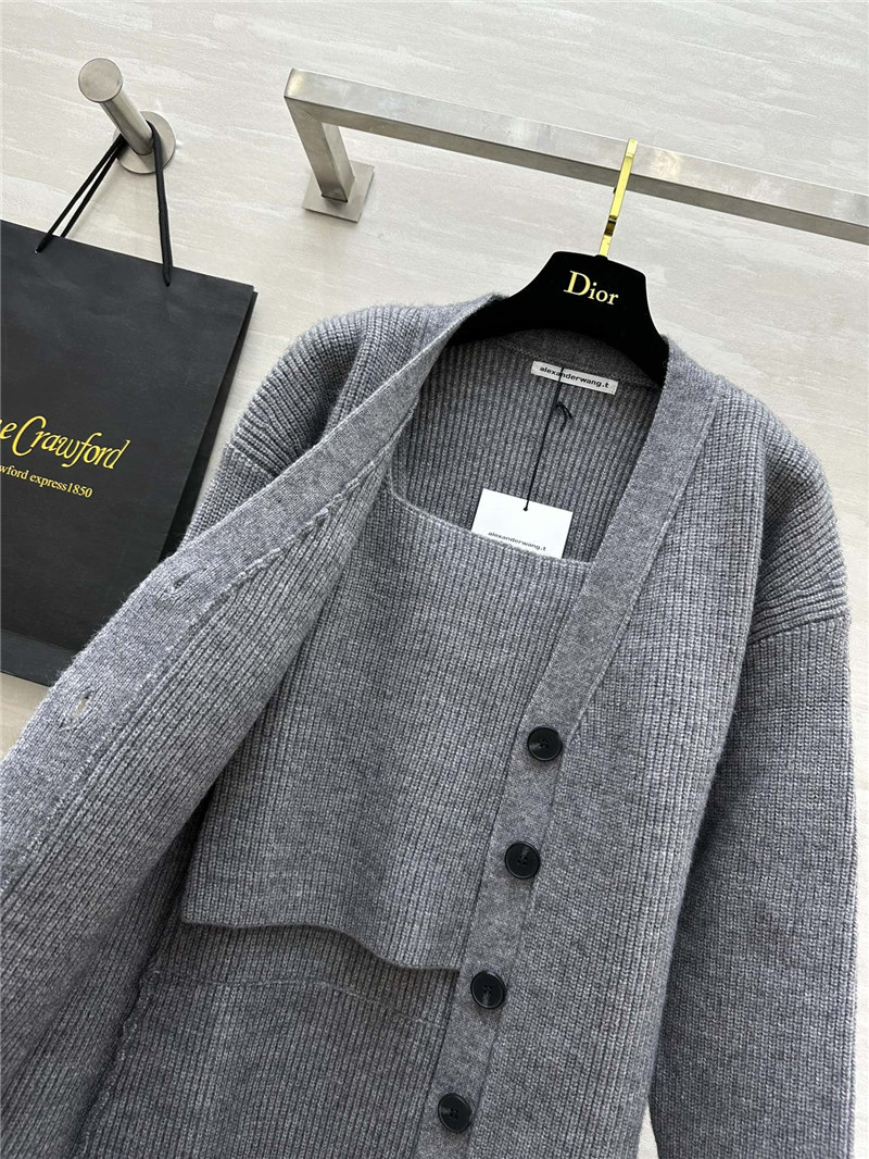 A1exa*der wang knitted two-piece suit