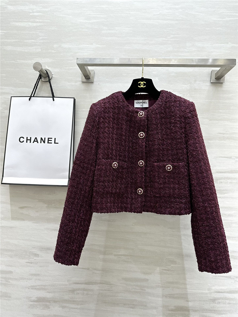 Ch**el woven soft tweed coat