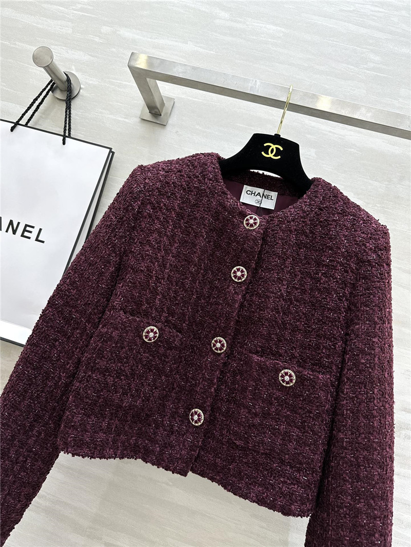 Ch**el woven soft tweed coat