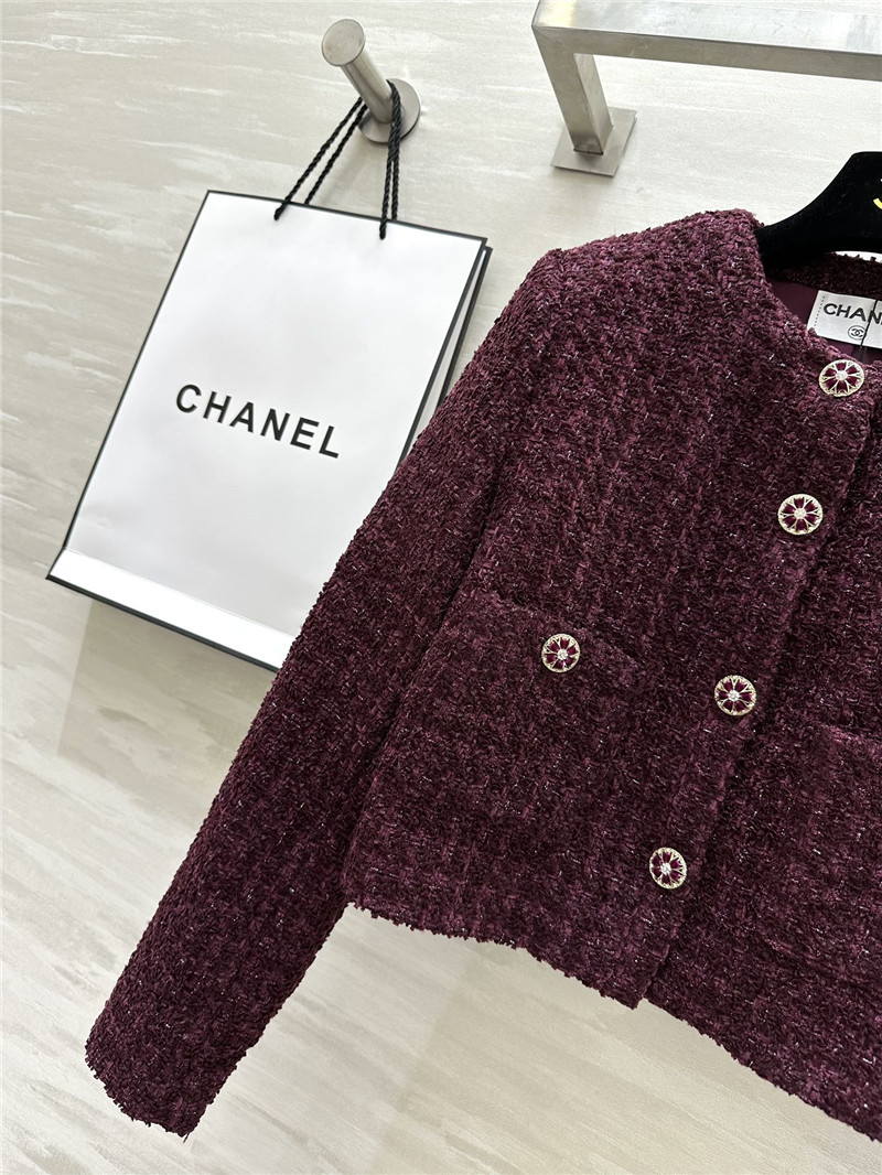 Ch**el woven soft tweed coat