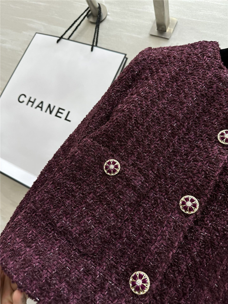 Ch**el woven soft tweed coat