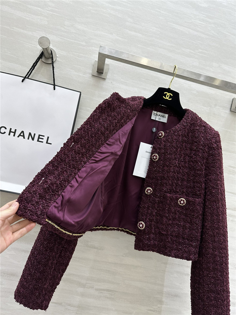 Ch**el woven soft tweed coat