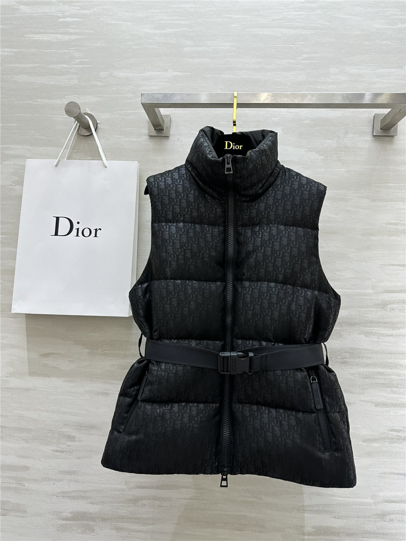 D10r stand collar jacket down vest