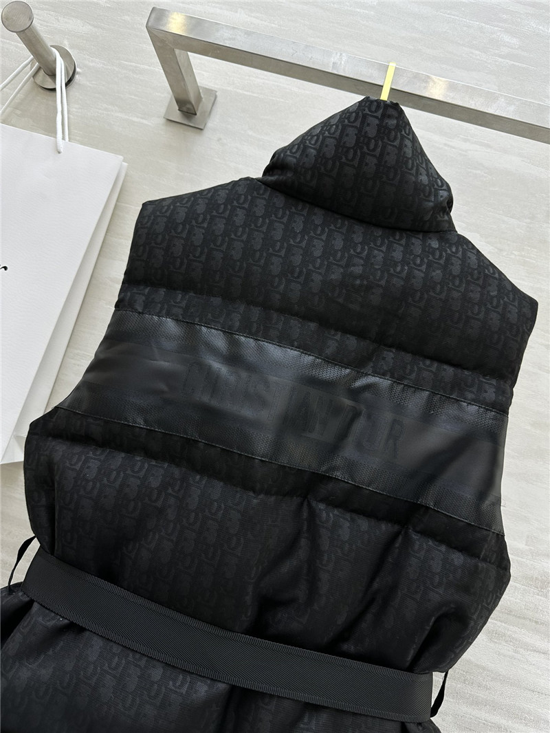 D10r stand collar jacket down vest