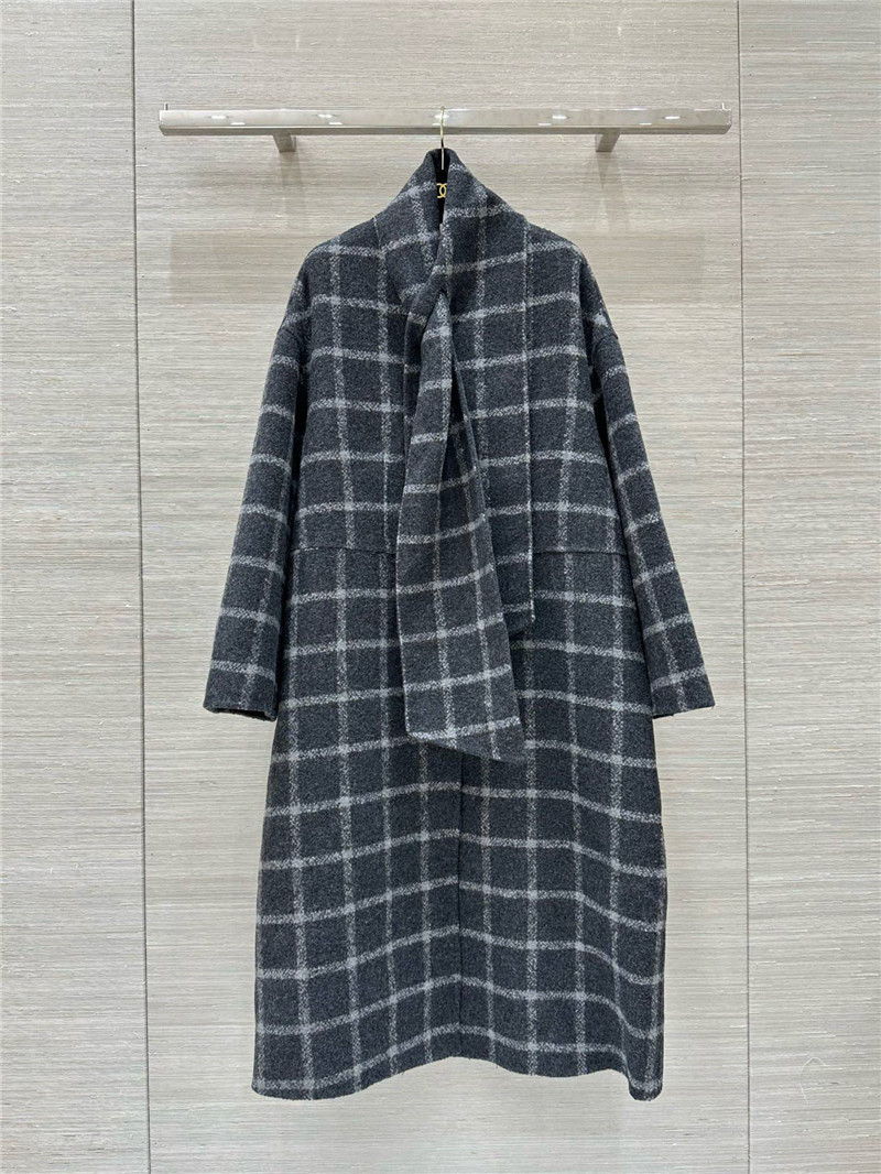 jil sander check coat