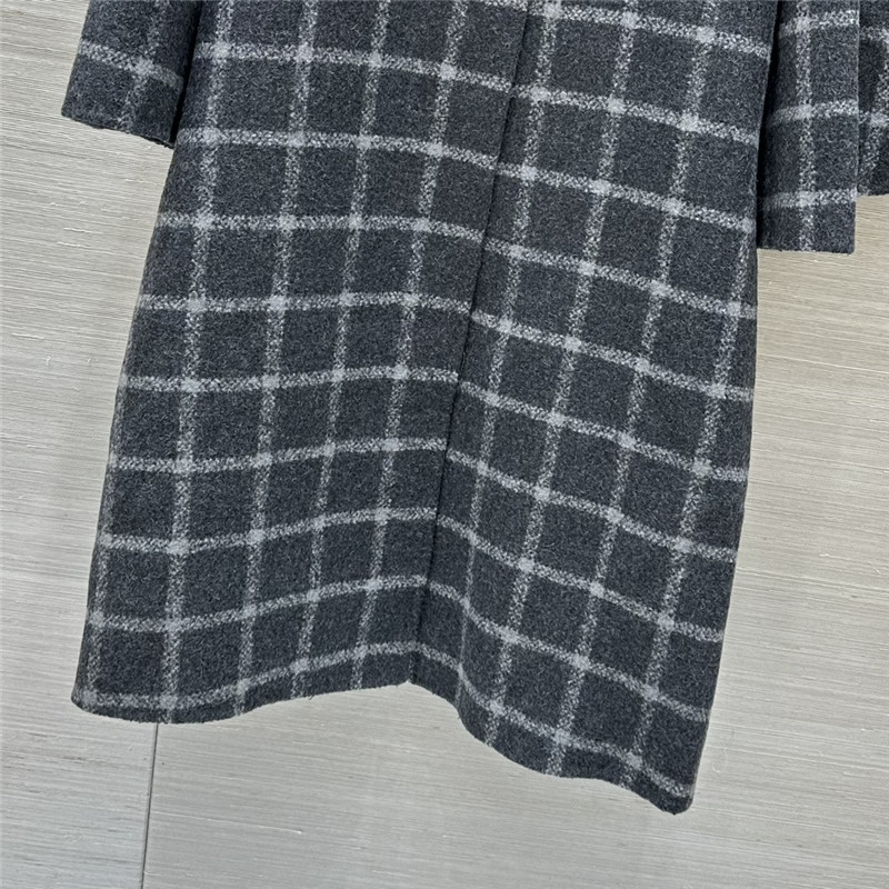 jil sander check coat