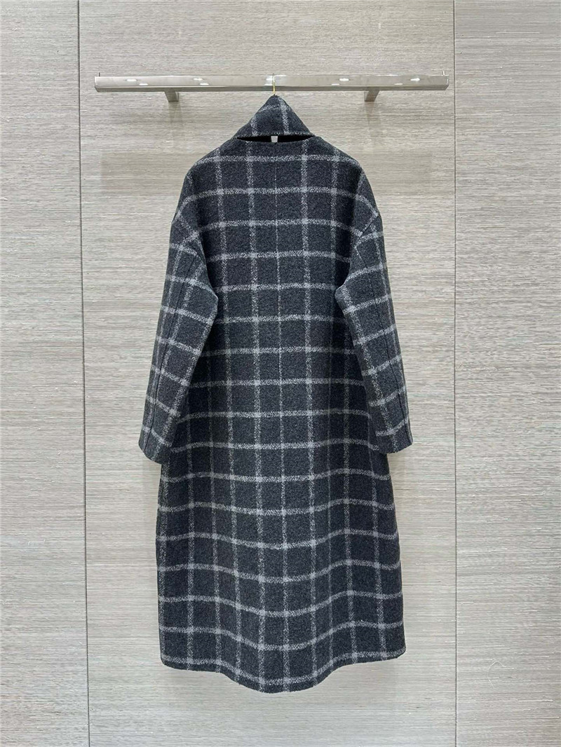 jil sander check coat