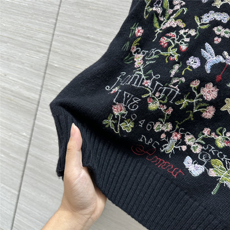 D10r knit multicolor sweater black