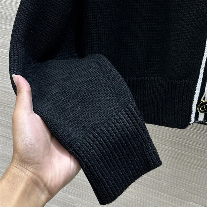 D10r sailor collar wool cardigan navy