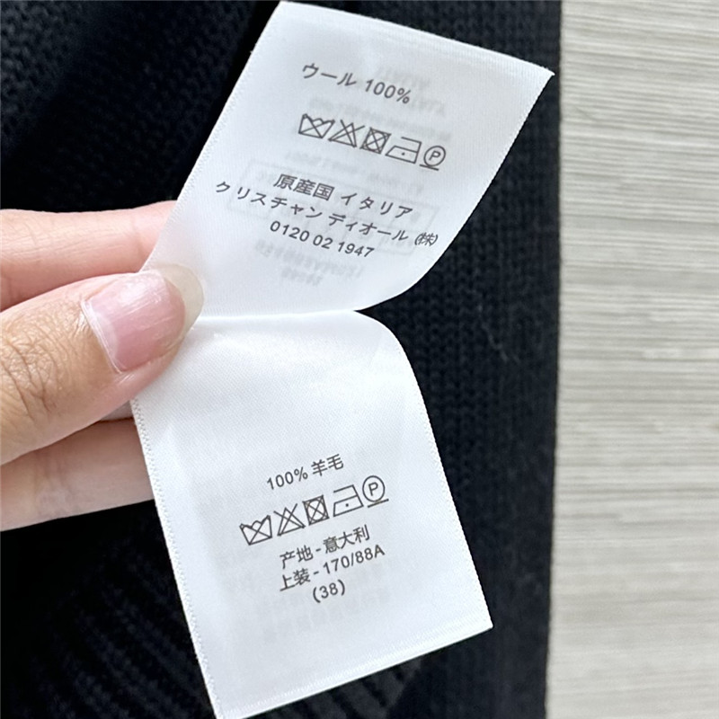 D10r sailor collar wool cardigan navy