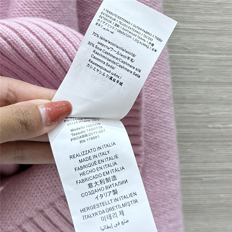 Versace Medusa Wool-Blend Sweater in Pink