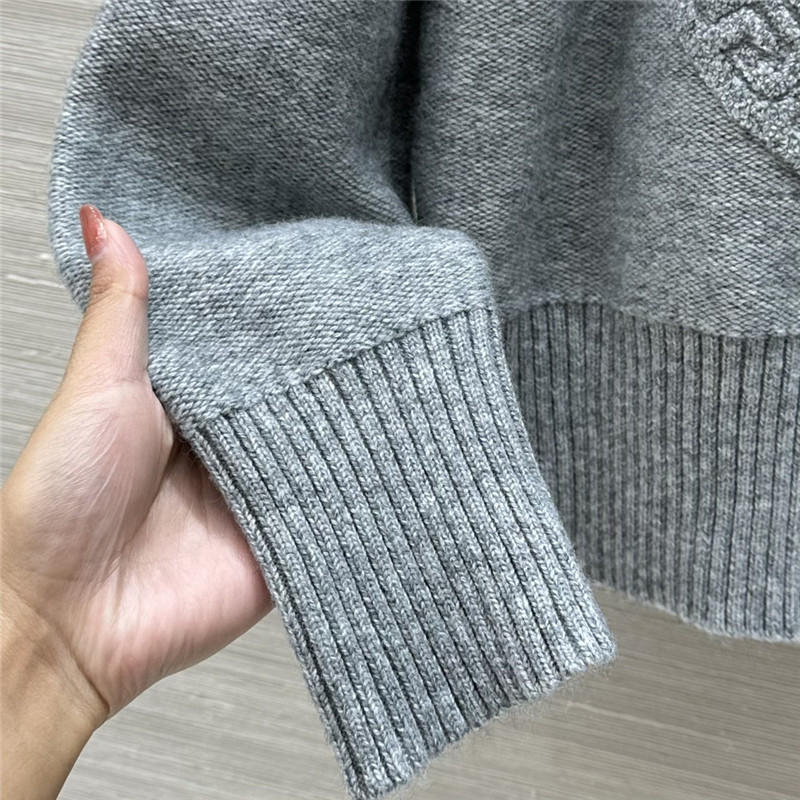 Versace Medusa Wool-Blend Sweater Grey