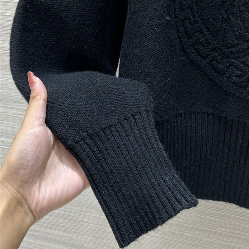 Versace Medusa Wool-Blend Sweater Black