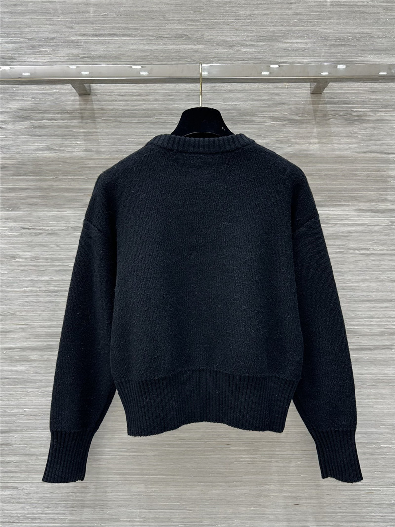 Versace Medusa Wool-Blend Sweater Black