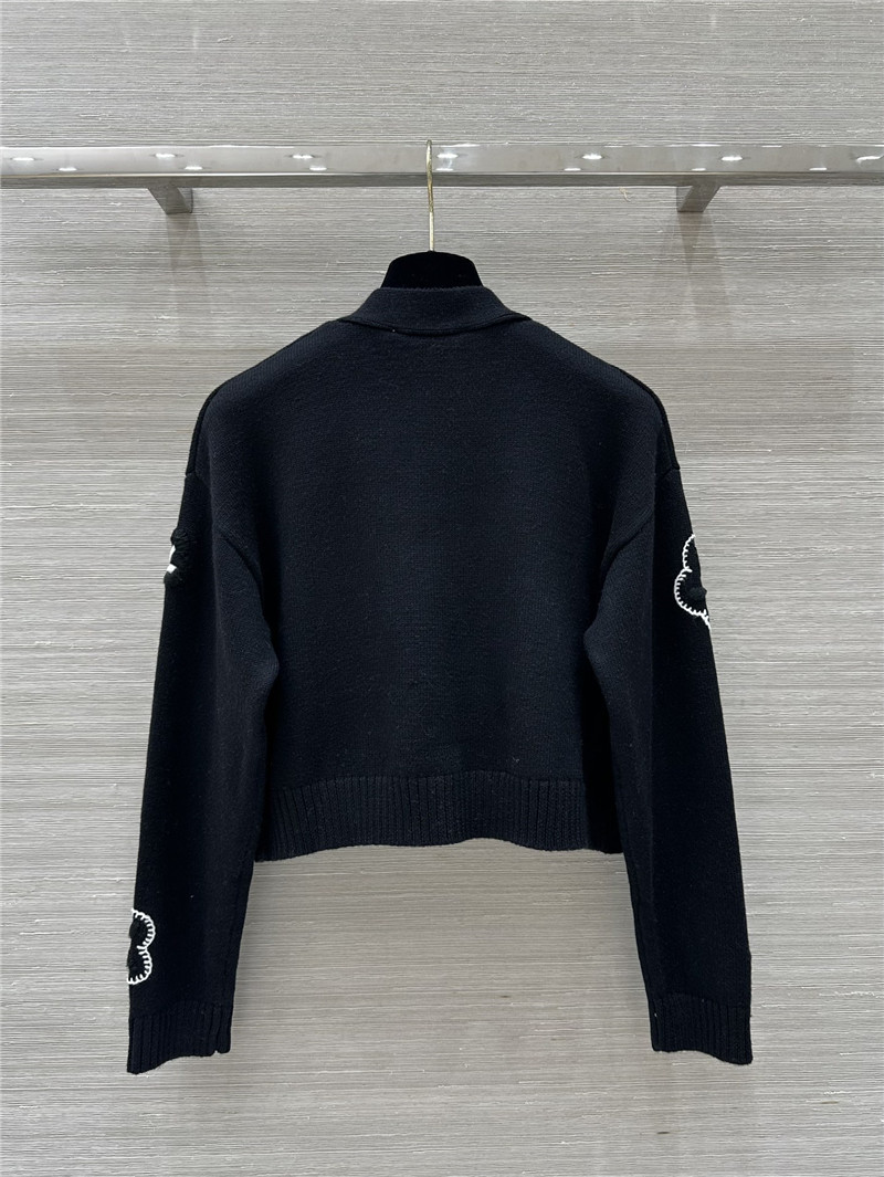 Va1e*ntin0 cropped floral cardigan navy