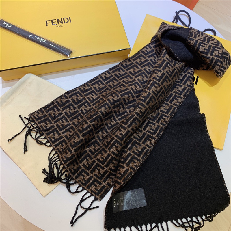 F**di double-sided small f scarf