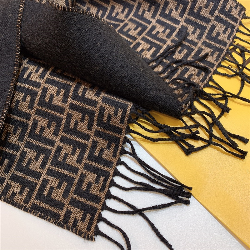 F**di double-sided small f scarf