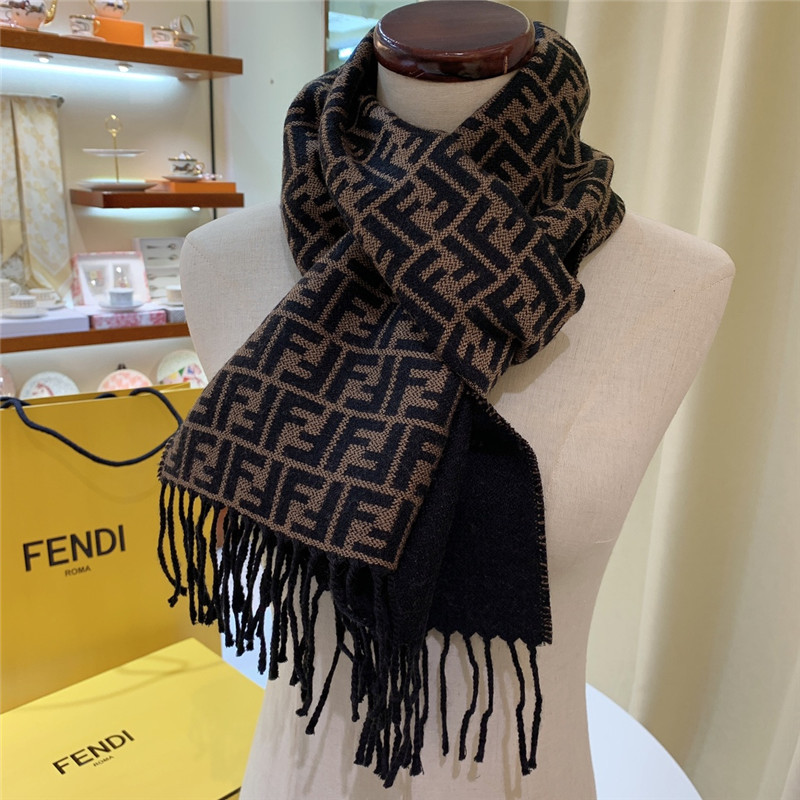 F**di double-sided small f scarf