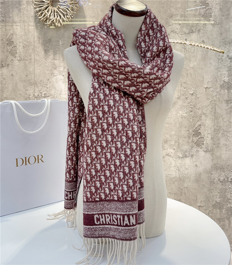 D10r cashmere printed scarf