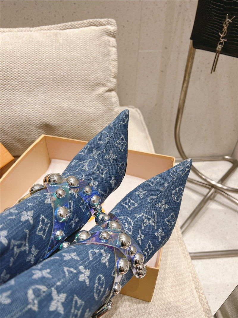 l0vis Vvtt0n denim monogram boots