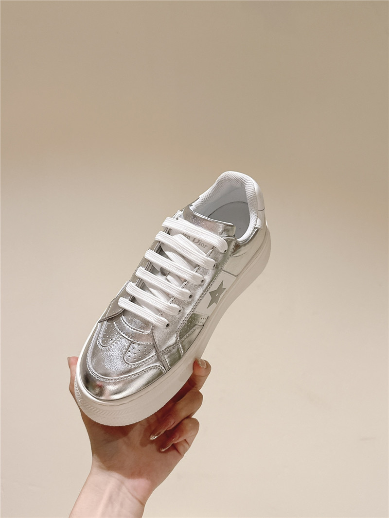 D10r silver star platform sneakers