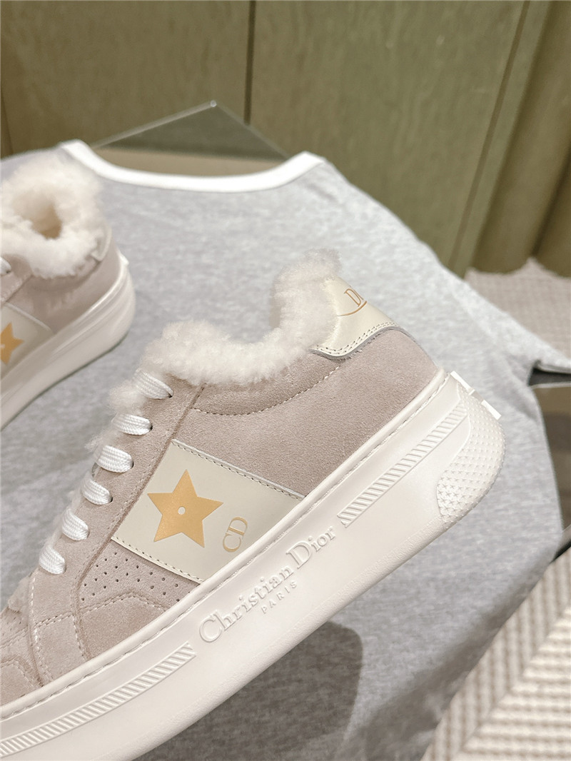 D10r suede leather platform sneakers