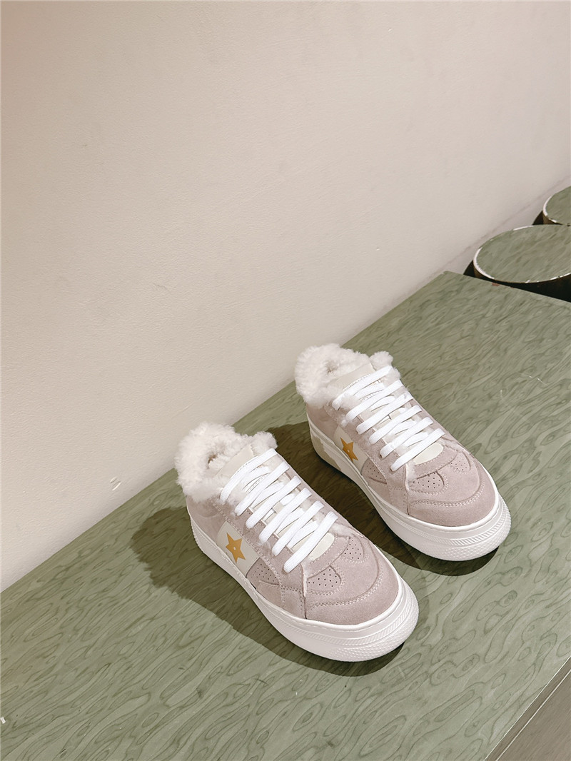 D10r suede leather platform sneakers
