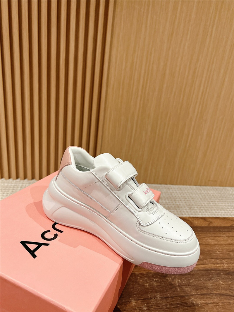 Acne Studios Pink Velcro Strap Sneakers